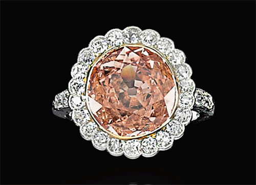 フリードリヒ大公妃イザベラ・フォン・クロイ (1856-1931)が、娘のマリア・アンナの出産祝いに贈ったファンシーカラーダイヤモンド